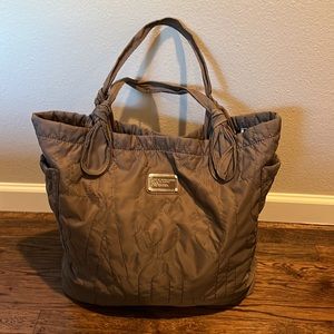 Marc Jacobs Embroidered Quilted Nylon Tote